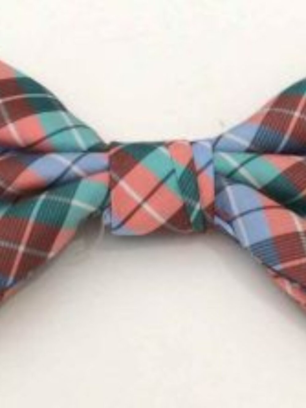 Plaid Saddlebred Adjustable Bow Tie - Up to 20 Neck size